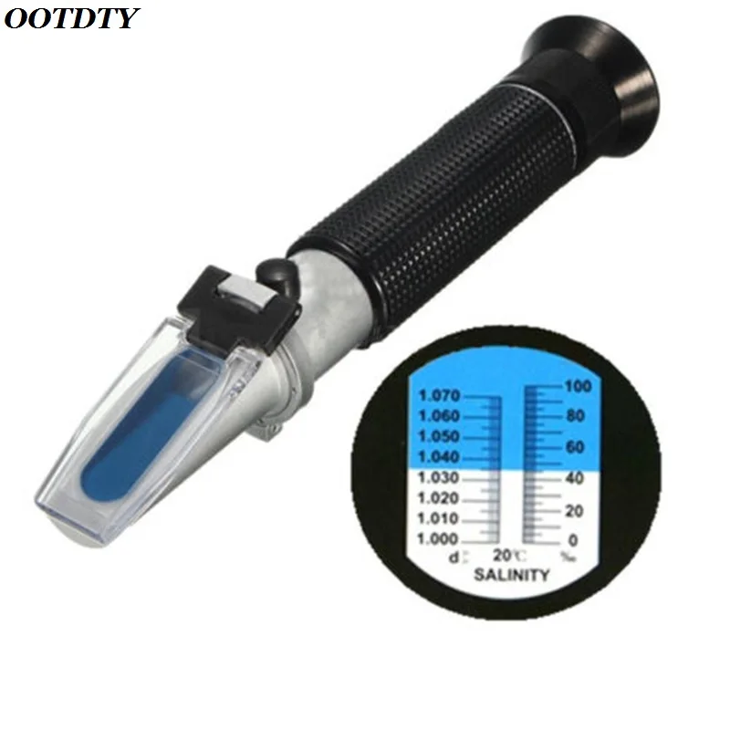 Salinity Refractometer Meter Water Reader Marine 0~10% Salt Aquarium Test Tester Digital PH Meter Aquario Soil Au22 19 Dropship