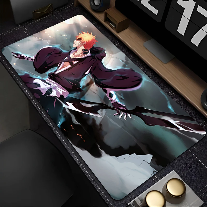 Mouse Pad Laptop Anime Extended Desktop Mat Computer Gamer Mousepad Bleach Kurosaki PC Gaming Accessories Keyboard Pads