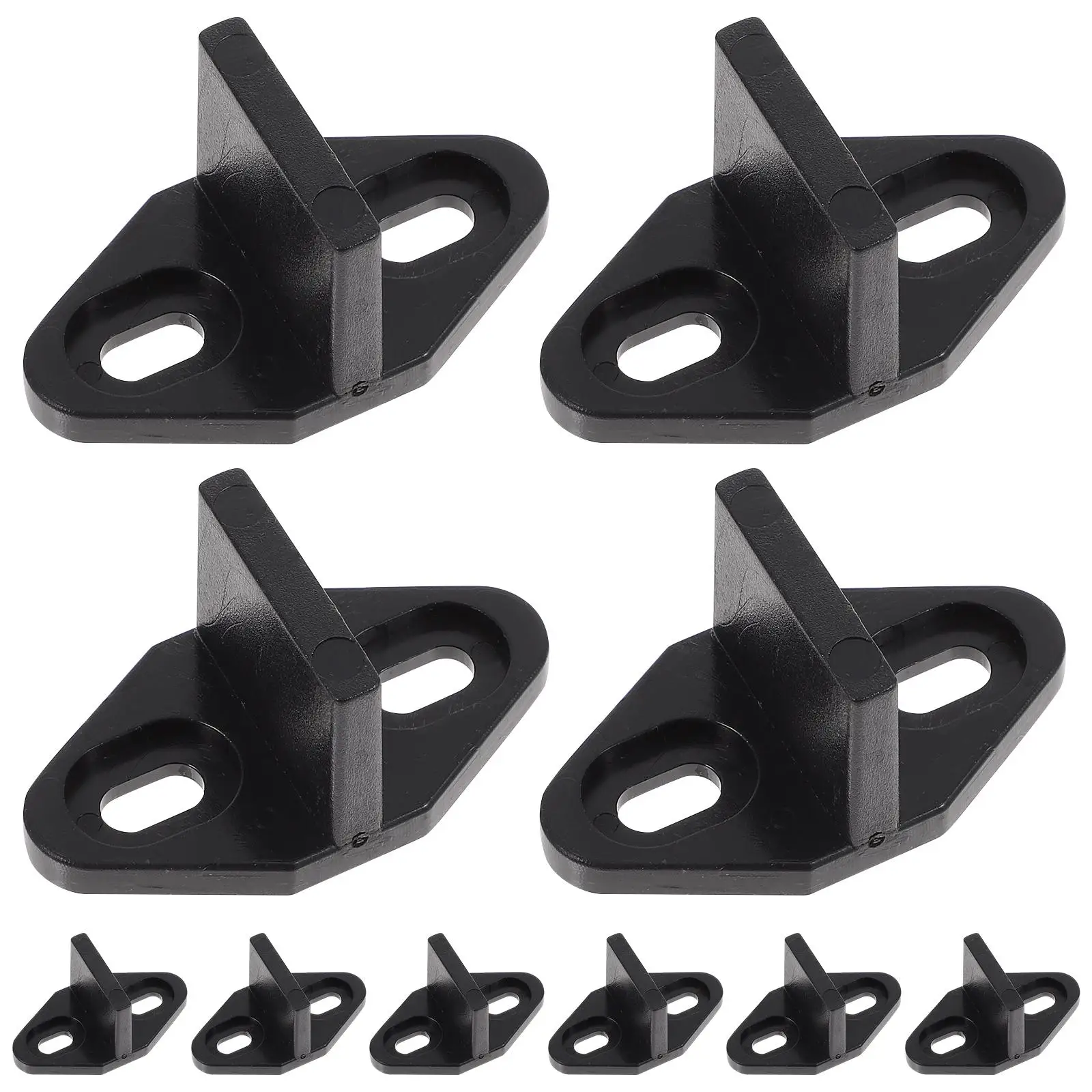 

10 Pcs Windproof Sliding Doors Stoppers Bottom Pom Barn Guide Floor Mount T Shaped Rail Hidden Prevent Swinging Smooth