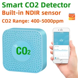 Wi-Fi/Zigbee Tuya Smart CO2 Датчик NDIR инфракрасный датчик Высокая Точность Детектор диоксида углерода Home Smart Life APP