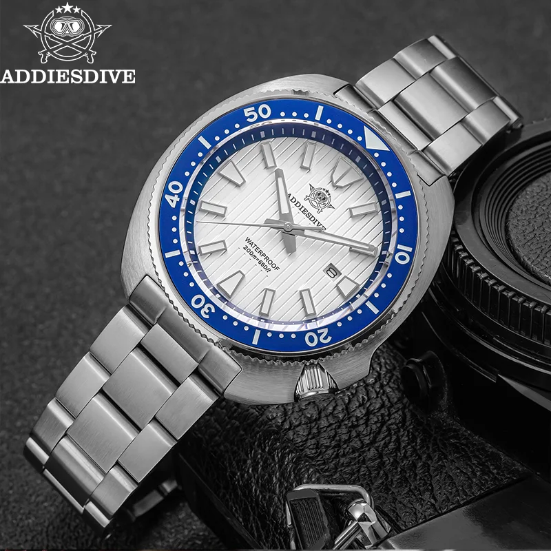 

ADDIESDIVE Quartz Watches For Men Sapphire Glass Miyota 2115 Men's Watch BWG9 Luminous 200M Waterproof Diver Watch Reloj Hombre