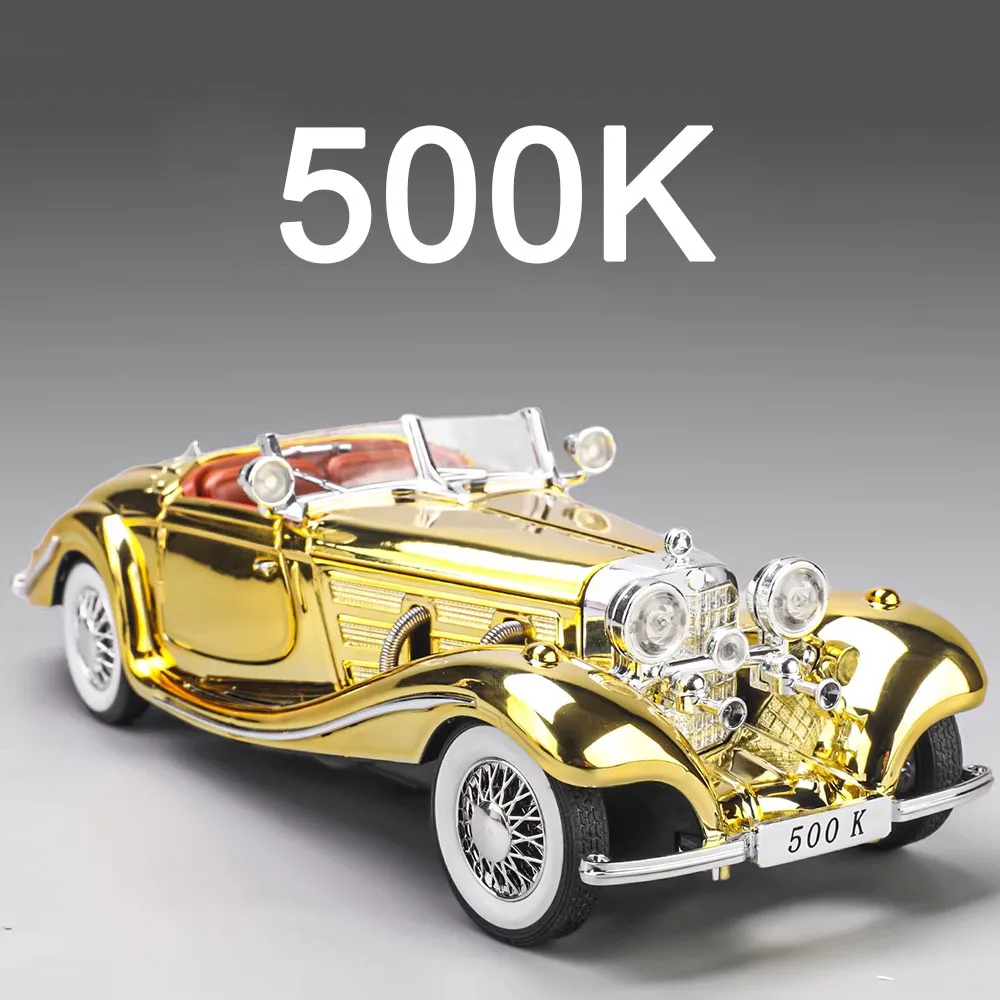 نموذج سيارة إي-تايب بمقياس 1:24، 500 ألف قطعة، سيارات معدنية مصبوبة، لعبة بعجلات قابلة للسحب، مركبة مصغرة مع أضواء وموسيقى، نموذج سيارة للأطفال للتعليم والترفيه