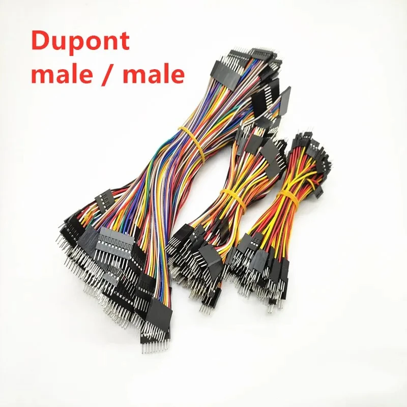 10Pcs 2.54MM Pitch Dupont Line Female / Male 2P 3P 4P 5P 6 7 8 10 12 Pin Dupont Cable Connector Jumper Cable Wire 10Cm/20Cm/30Cm