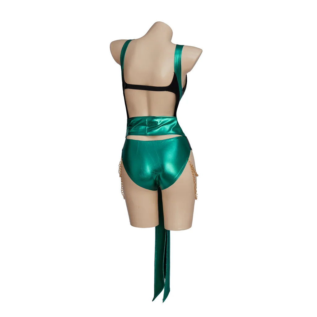 Jade Cosplay Kostüme Ninja Uniform Spiel sterblich Kombat Rollenspiel Uniform Outfits Halloween Karneval Anzug für Frauen