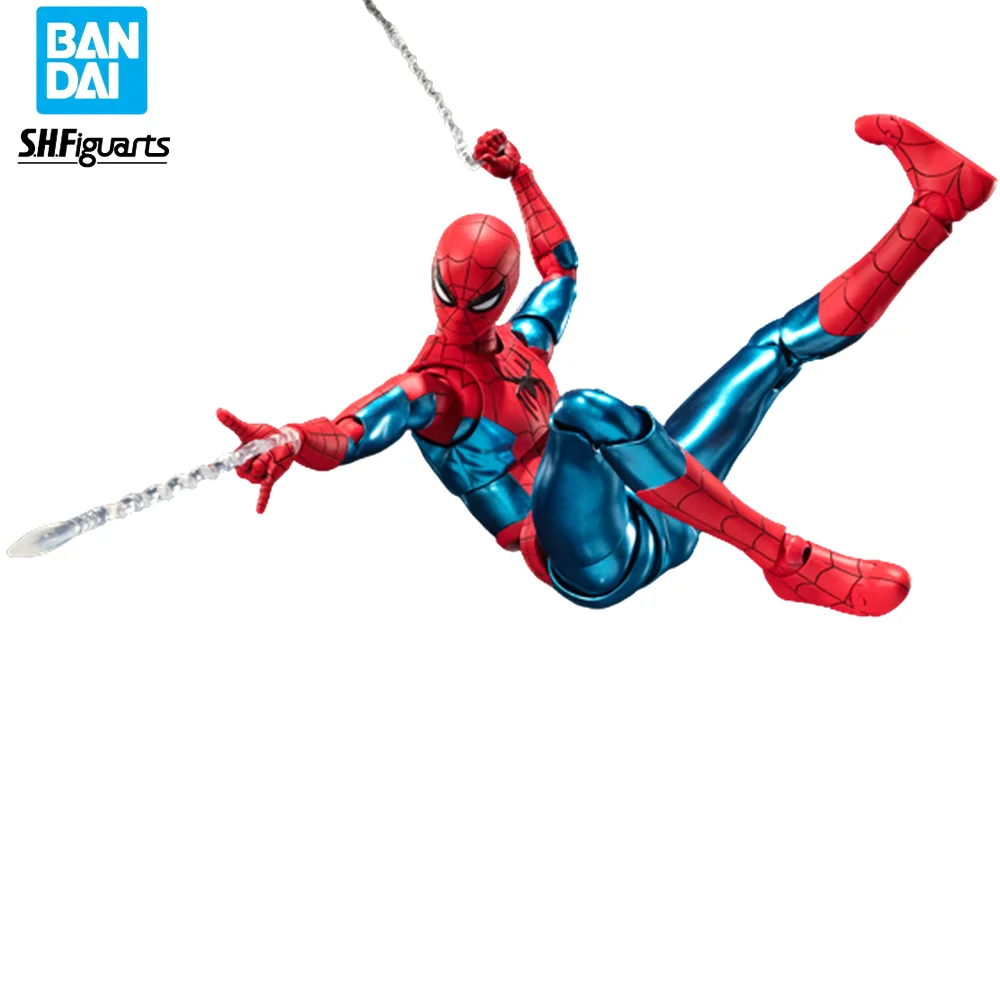 

Original Bandai SHFiguarts Marvel Spider-Man No Way Home Anime Figure Toys SHF Peter Parker Hot Movie Action PVC Model Gift