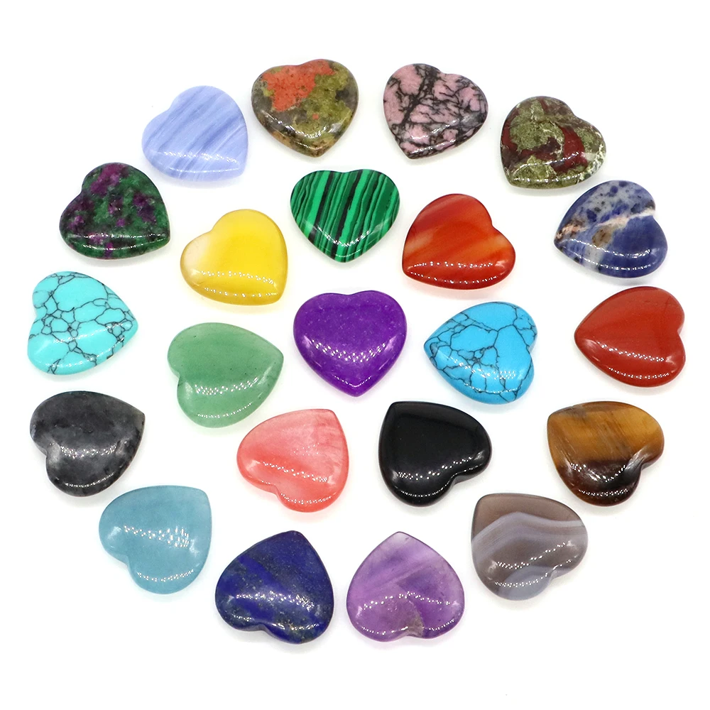 20 مللي متر الحب القلب الحجر الطبيعي شفاء كريستال جمشت الكوارتز شقرا تدليك الأحجار الكريمة جيب هدية ديكور المنزل مجوهرات اكسسوارات #3