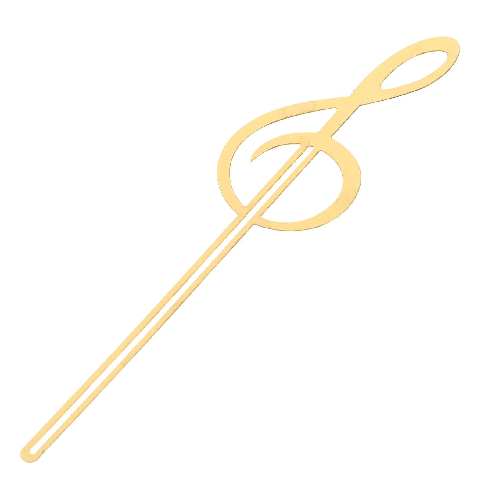 Закладка с музыкальной нотой, металлическая полая конструкция, гладкая отделка для любителей книг, студентов, учителей, декоративная закладка с крючком