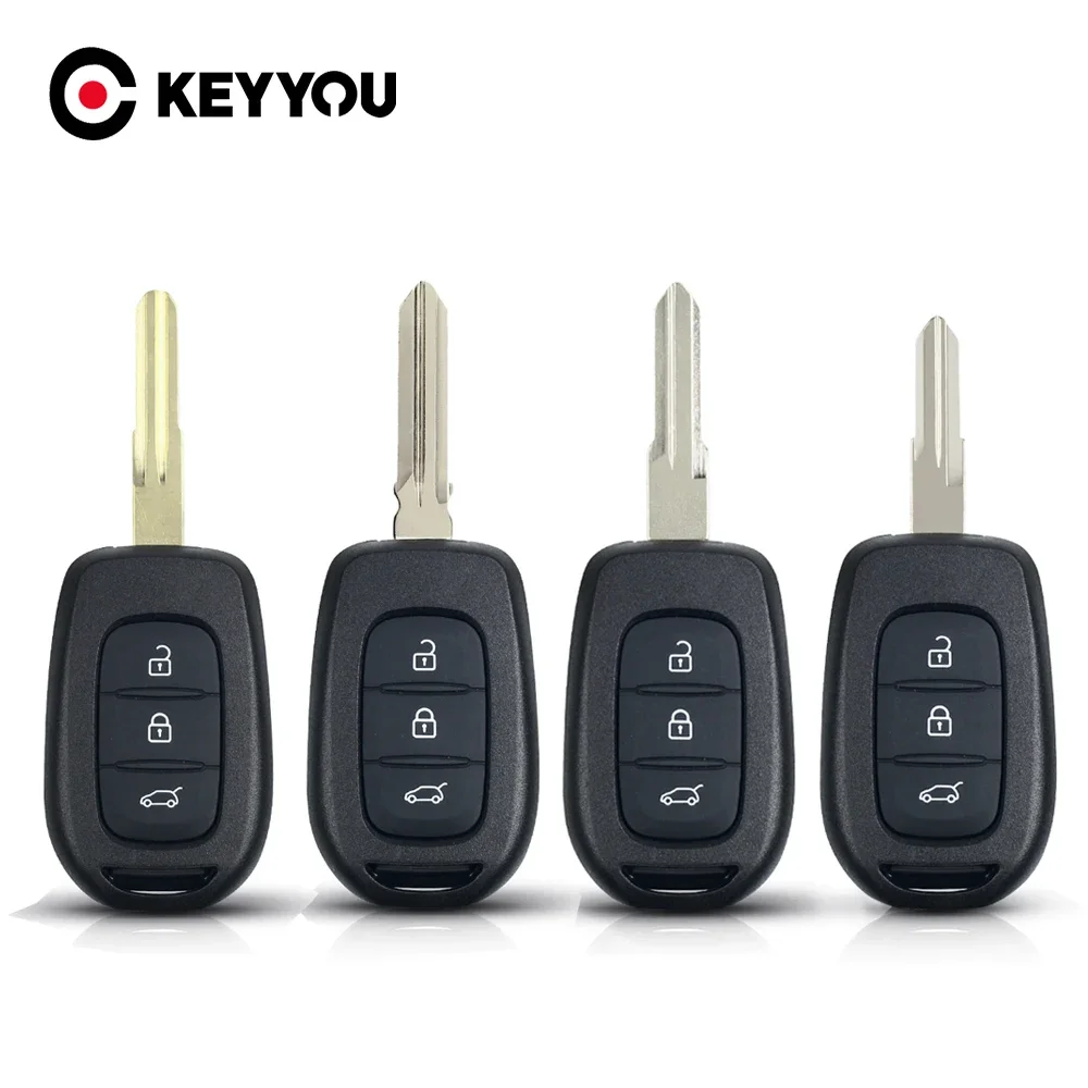 KEYYOU 3 Buttons Car Remote Key Shell Case for Renault Symbol Logan Sandero Dacia Lodgy Dokker Duster VAC102 HU136te