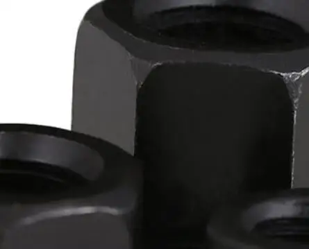 Carbon steel Flange nuts with pad nut platen hexagon nuts black thickened nut M10 M12 M14 M16 M18 M20 M22 M24 M27 M30 nut