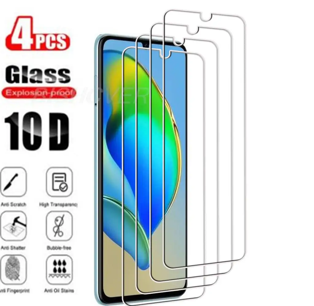 4Pcs Tempered Glass FOR ZTE Blade A72s 6.75