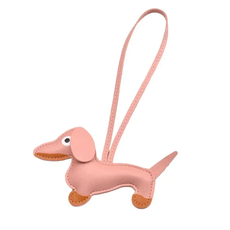 Novo Dachshund em forma de plutônio encantos kawaii salsicha cão saco charme wiener cão modelo pingentes acessórios mochila balançar crianças presentes