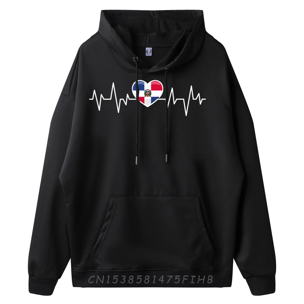 Dominican Republic Heartbeat Dominican Flag Harajuku Couples Harajuku Plus Size Punk Style