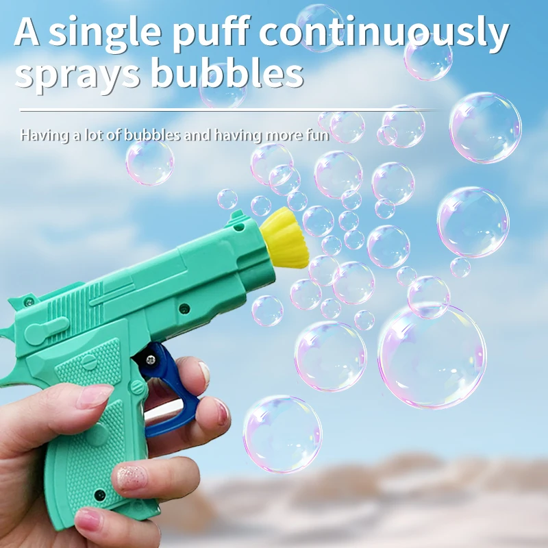 A children's cartoon manual bubble gun  , birthday party, an outdoor atmosphere artifact gift (excluding bubble liquid)