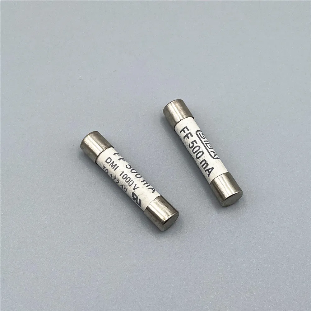 5pcs/Lot SIBA FF 500mA 1000V 30kA 6.3x32mm 7017240 DMI Fast Acting Ceramic Fuse Links for Fluke Multimeter F15B F17B F18B