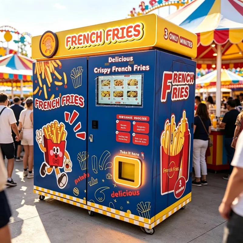 Automatic snacks French fries vending machine Outdoor commercial fully automated