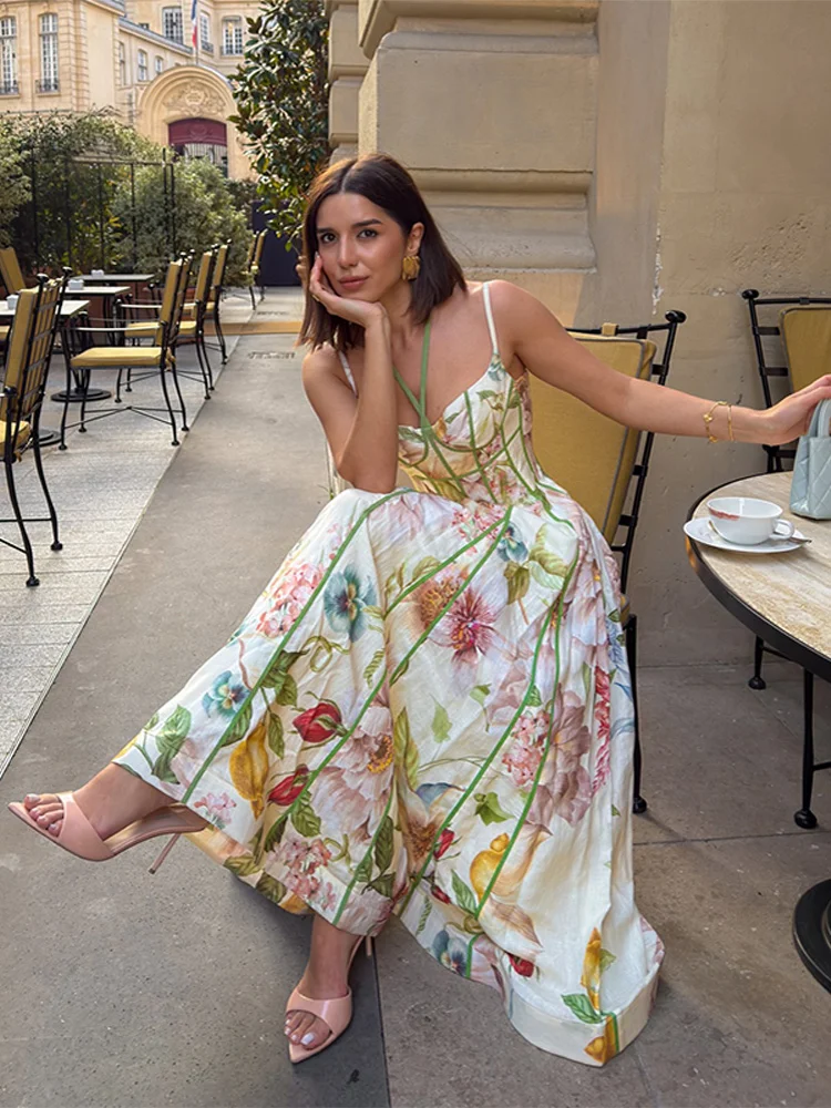Elegant Printed Spaghetti Strap Maxi Dresses Women Slim Sleeveless Waist-cinching Full-skirt Dress 2026 New Ladies Party Outfit - AliExpress Elegant Printed Spaghetti Strap Maxi Dresses Women Slim Sleeveless Waist-cinching Full-skirt Dress 2026 New Ladies Party Outfit - AliExpress