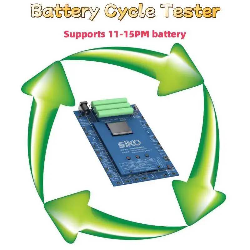 

High-Efficiency Battery Tester with 3-ports 5A Ultra-Fast Charging for iPhone 11-15PM Series Batteries & Capacity Optimization