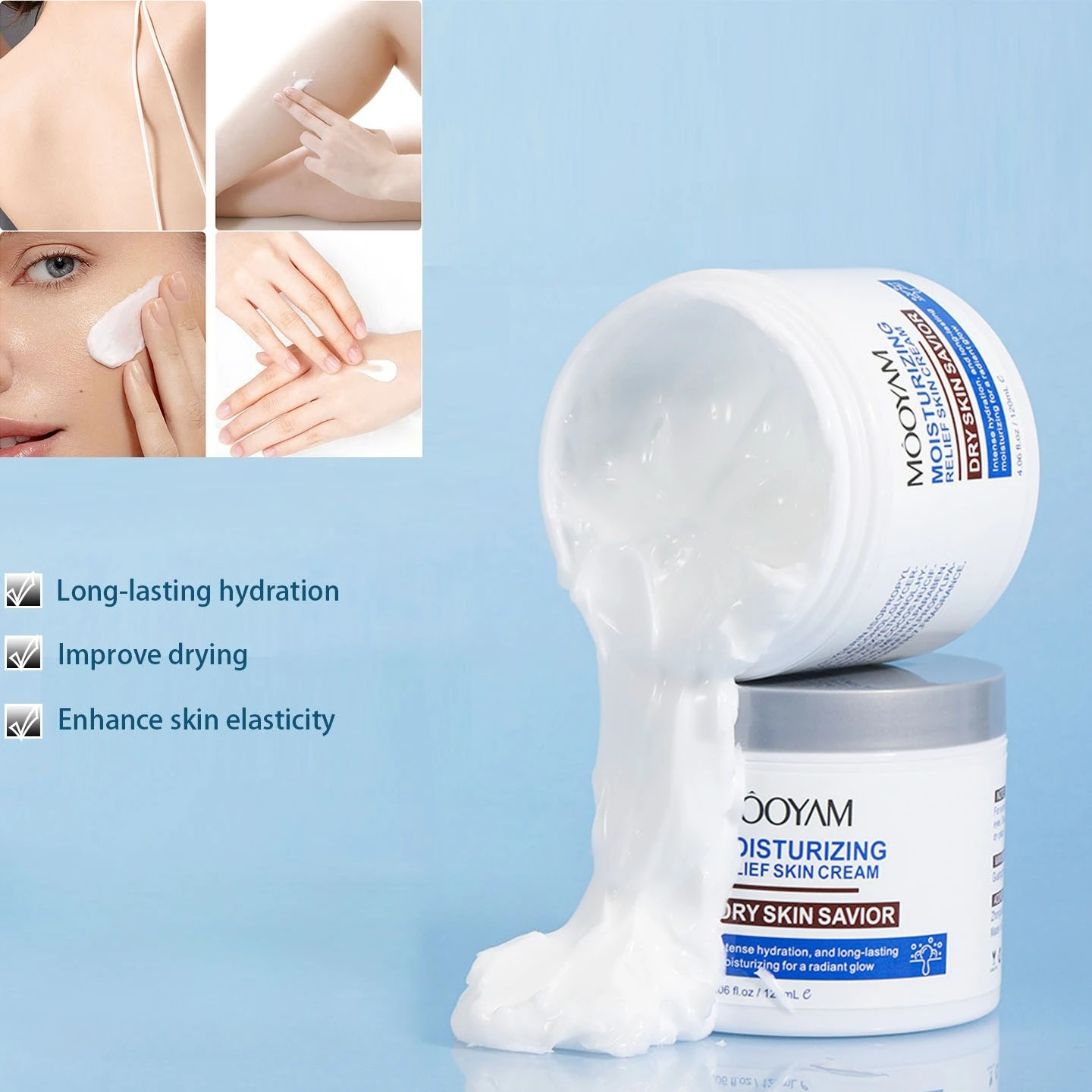 

Hyaluronic Acid Collagen Soothing Moisturizing Skin Cream Moisturizing Hydrating Improves Dryness Enhances Skin Elasticity