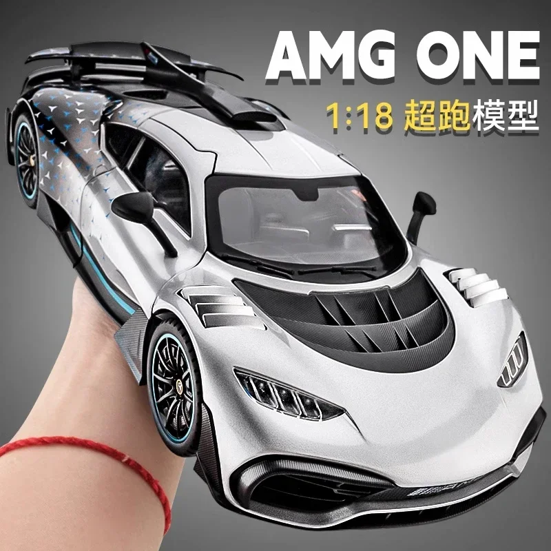 

1:18 Mercedes Benz AMG ONE Racing Alloy Metal Diecast Car Model Sound & Light Collecting Hobbies Decorative Gifts For Boyfriend