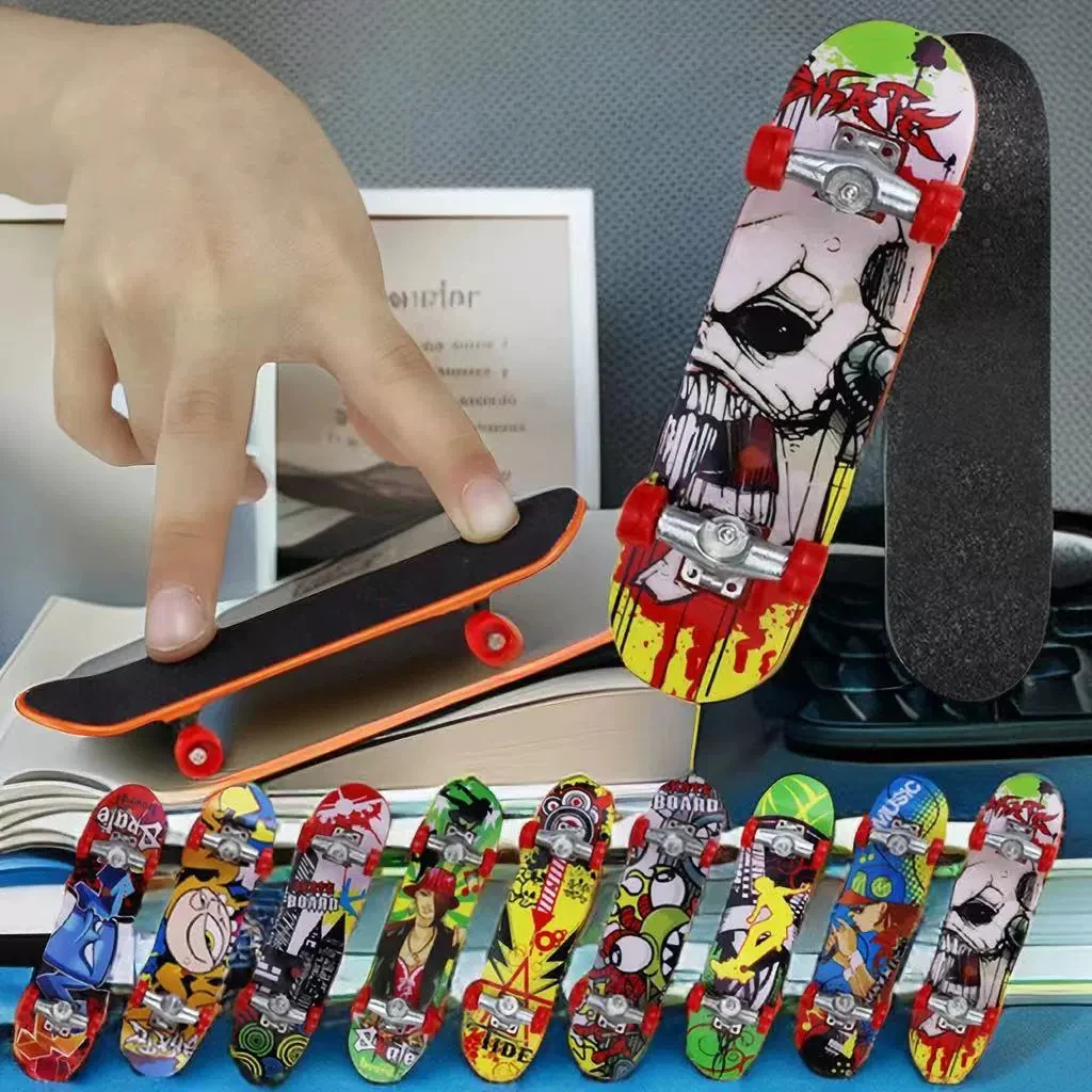 1/3/5pcs Mini Professional Finger Skateboards Funny Fingertip Fingerboard Anti Stress Sensory Toys For Boys Party Favors Gifts
