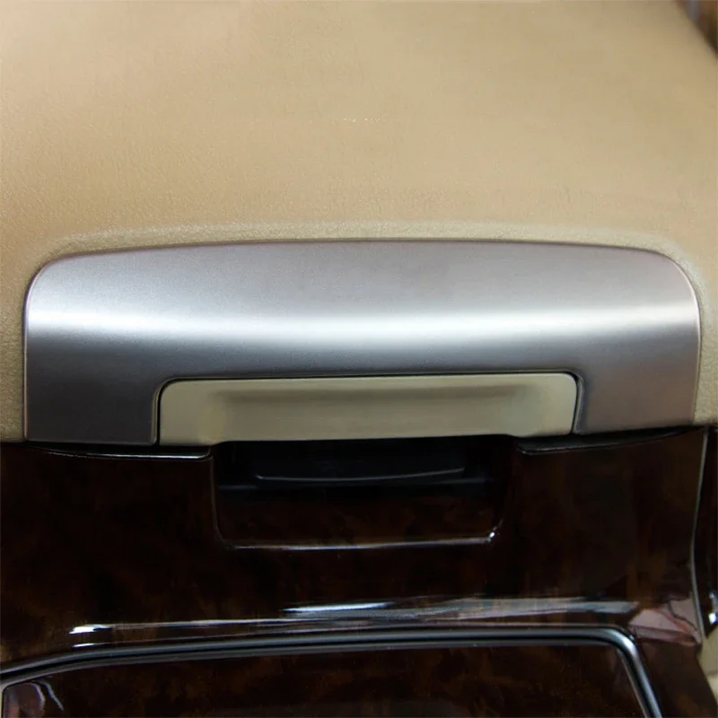 For Toyota Land Cruiser 200 Armrest Box Decorative Sticker LC200 Car Interior Decoration Stainless Steel Decoration Accessories 2