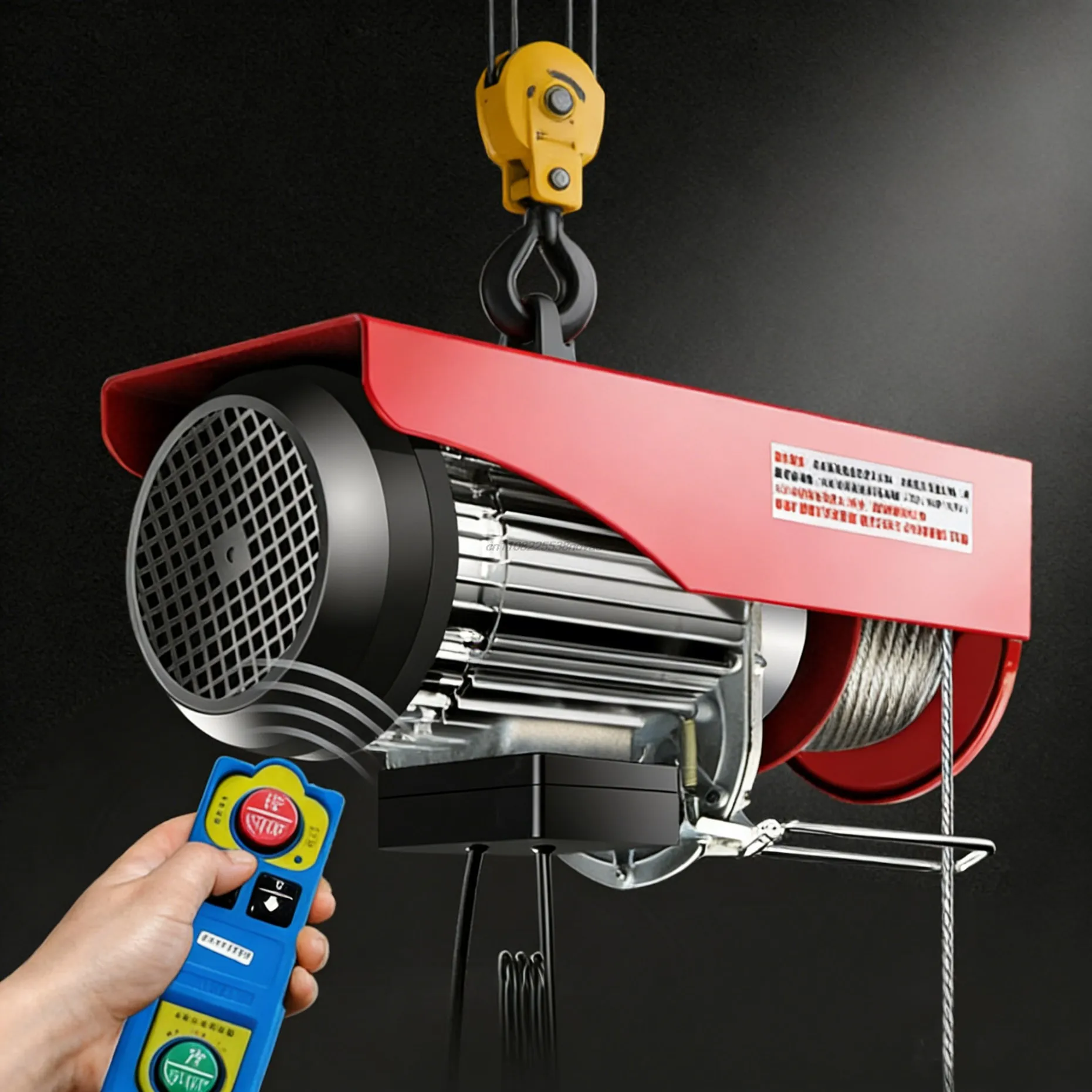 

Профессиональная электрическая лебедка 220 В, емкость от 110 до 2200 фунтов, лебедка со стальным тросом и беспроводным дистанционным управлением, скорость 12 м на минуту