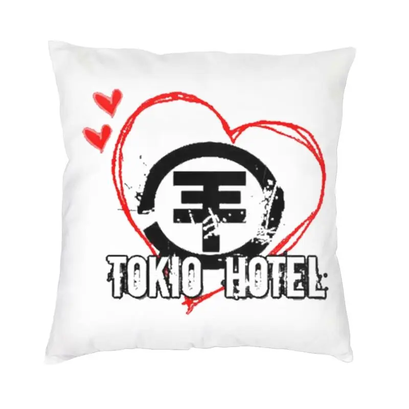 Tokio Hotels Heavy Metal Pop Rock Cushion Covers Sofa Home Decorative Square Throw Pillow Cover 45x45