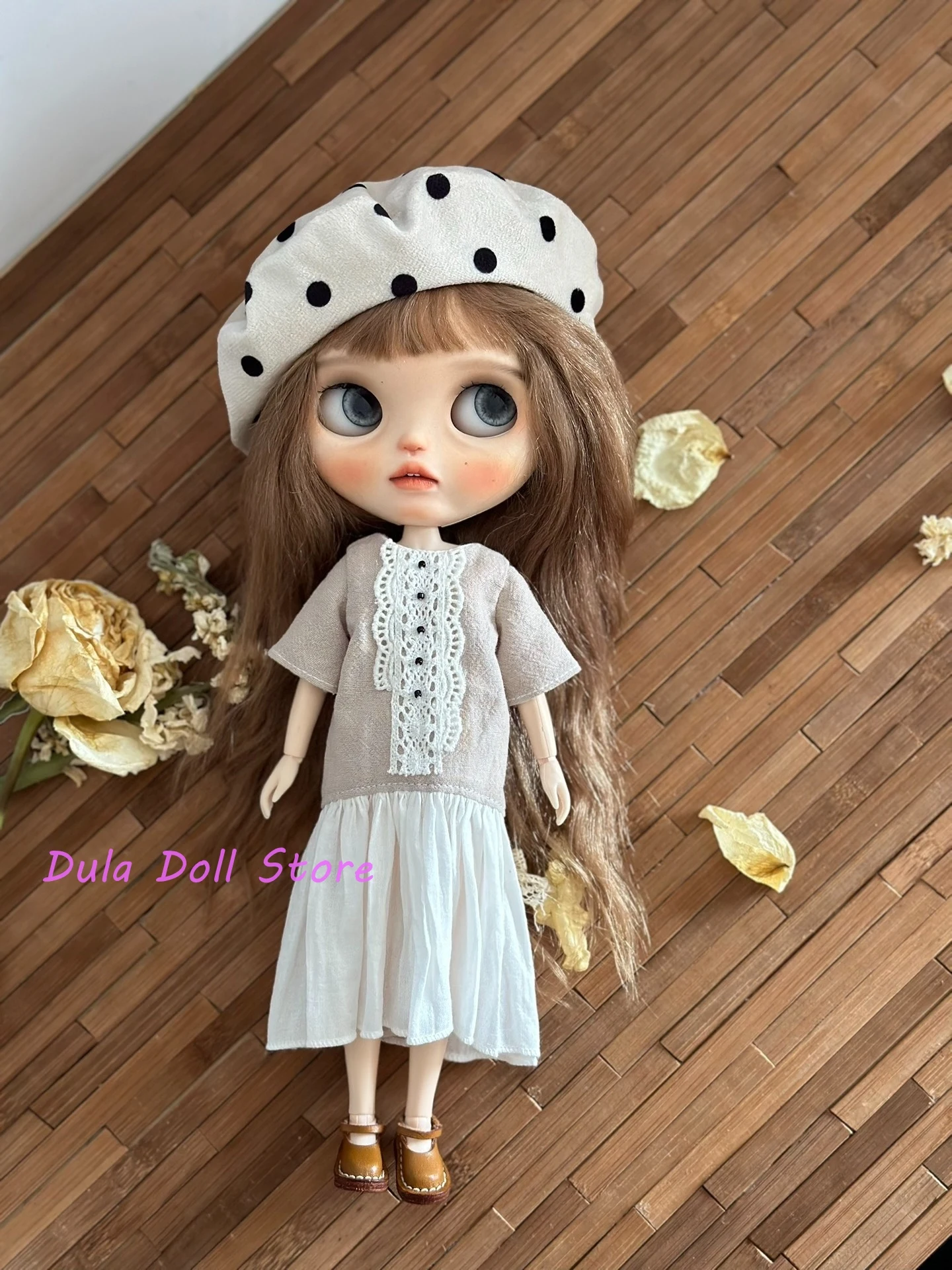 Dula Doll Clothes Dress Japanese literary style set Blythe ob24 ob22 Azone Licca ICY JerryB 1/6 Bjd Doll Accessories