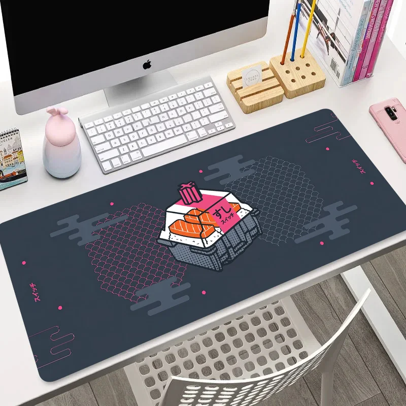 Large Mouse Pad Japanese sushi XXL MousePad 900x400 Gaming Accessories mousepad Mat Desk Pad quick deliver keyboard mat table