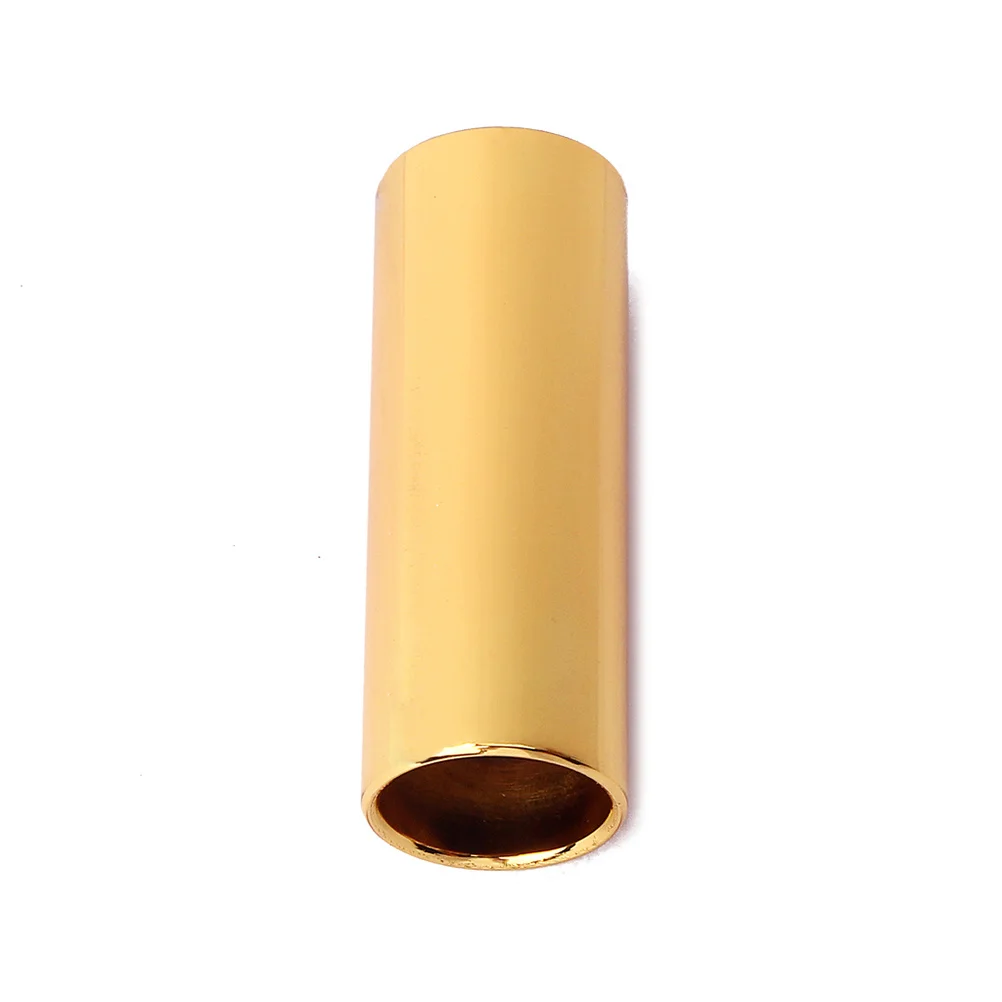 

51Mm R37 Metal Finger Slide Bar For Guitar Smooth Bright Sound Electric Acoustic Instrument Accessory Golden Lightweight Durable