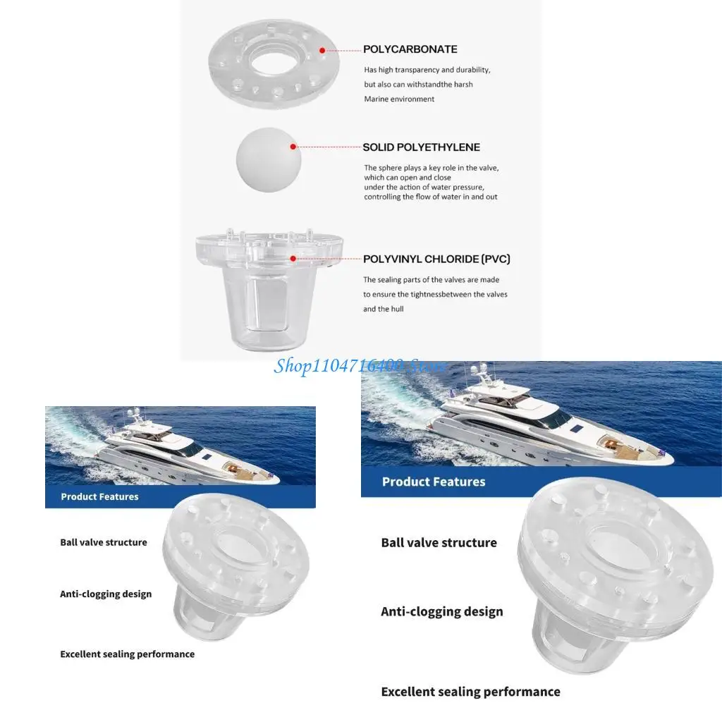 

Y1GD Универсальный корабль лодочный шариковые дренажные дренажные клапаны коррозионные пластиковые материалы Меньше установки
