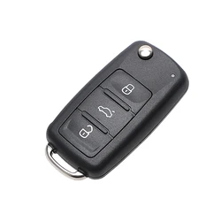 For VW Car Key Shell Remote Flip for Beetle/Caddy/Eos/Golf/Jetta/Polo/Scirocco/Tiguan/Touran/UP Blank Car Keys 3 Buttons