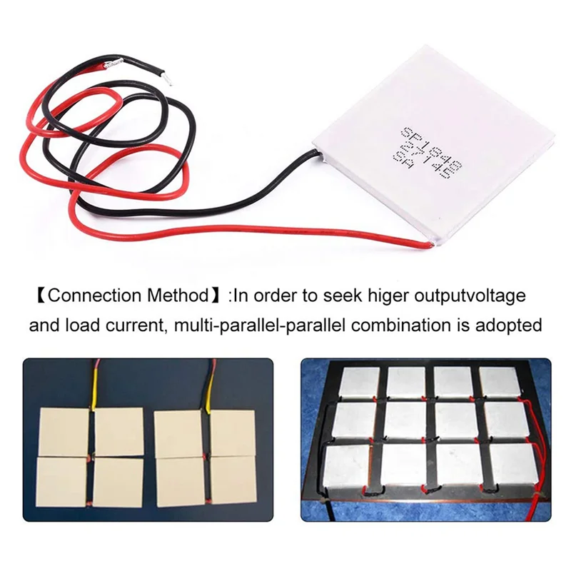 

6X термоэлектрический модуль Пельтье, высокотемпературный термоэлектрический генератор Пельтье TEG 150 градусов Цельсия, белый 40X40 мм