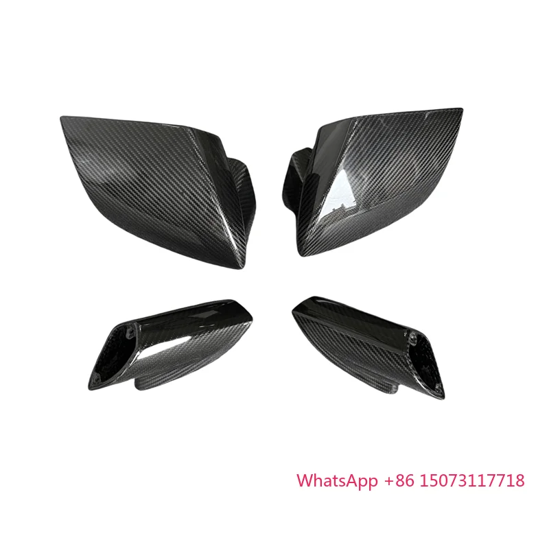 

For Huracan LP600 LP610 LP620 2014+ Dry Carbon Fiber Mirror Cover Pre-preg Forged Carbon Rearview Mirrorcaps 4pcs