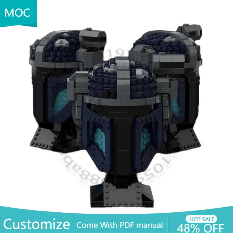 

Набор для сборки шлема Paz Vizsla (751 деталь), модульный конструктор MOC, креативный дизайн, популярная игрушка для детей, подарок на праздники, сделай сам