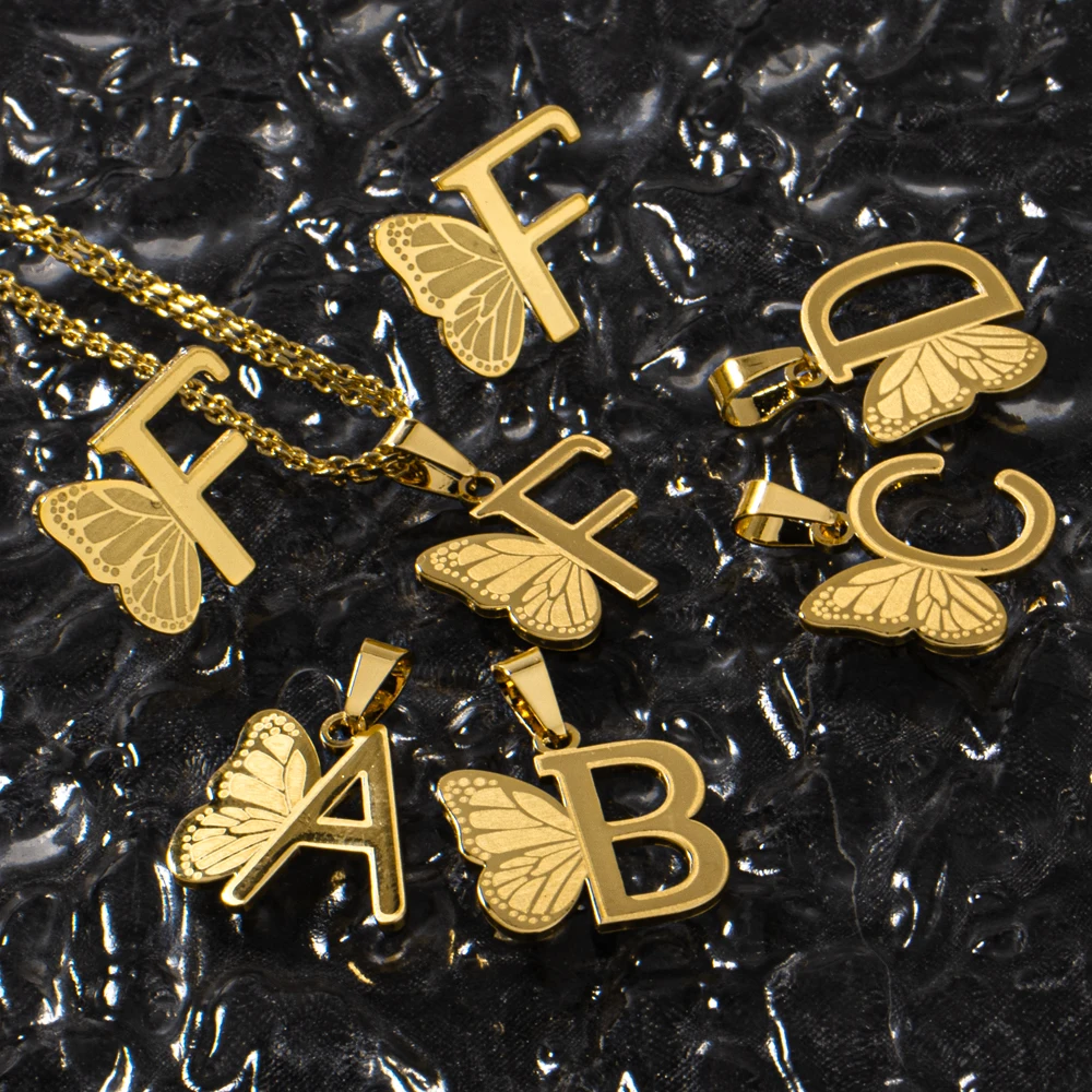 

Personalized A-Z Initial Necklace & Stud earring set Jewelry for Women, Alphabet Pendant Chain Letter Gift for Mum, Drop Ship Re