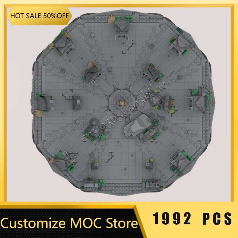 1992 قطعة تخصيص الطوب Seathos معبد Diorama MOC بنة نموذج الأطفال Diy بها بنفسك التعليمية مفاجأة اللعب هدايا عيد الميلاد #5