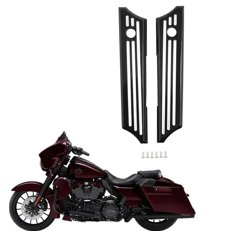 For Harley Touring Road King Street Electra Glide CVO 2014-2023 2020 2019 Accesorios moto Saddlebag Latch Covers