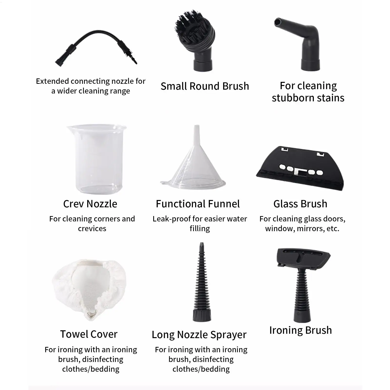 

Portable Steam Cleaner 1250W High Pressure Fast Heating Multi-Purpose Steamer Kitchen Bathroom Steam Cleaner For Car Kitchen