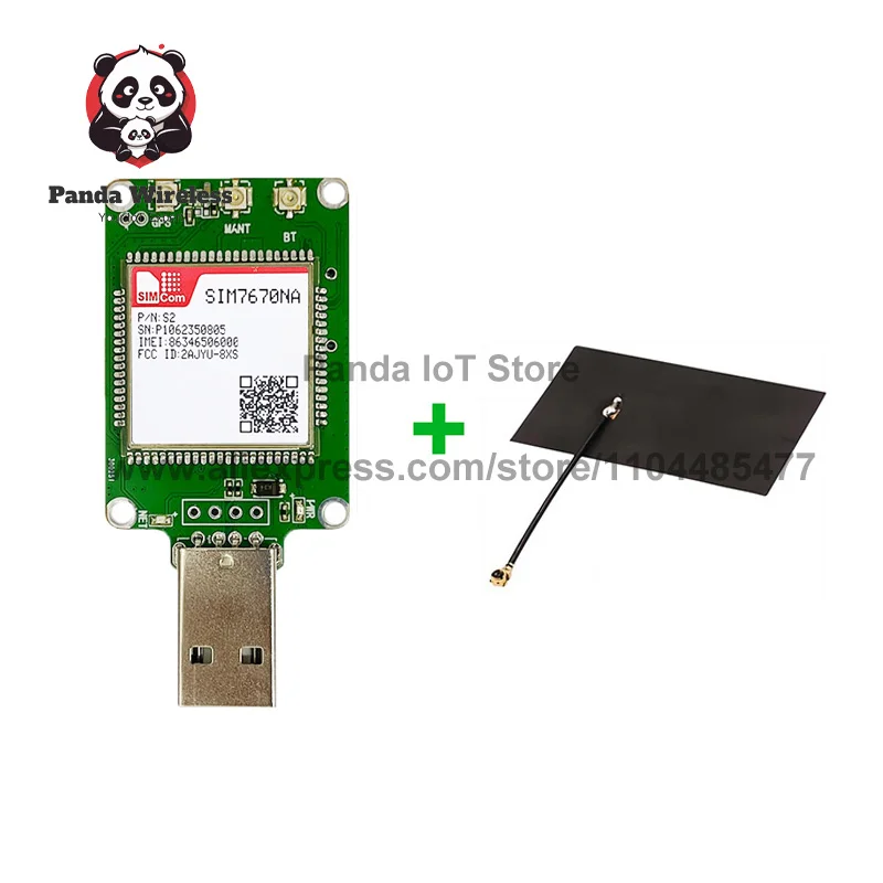 SIM7670NA SIM7670NA-MNGV SIM7670NA-LNGV Dongle USB LTE CAT1, dengan GPS 1pcs LTE-FDD: B2/B4/B5/B12/B13/B66 LTE CAT1+chip Qualcomm