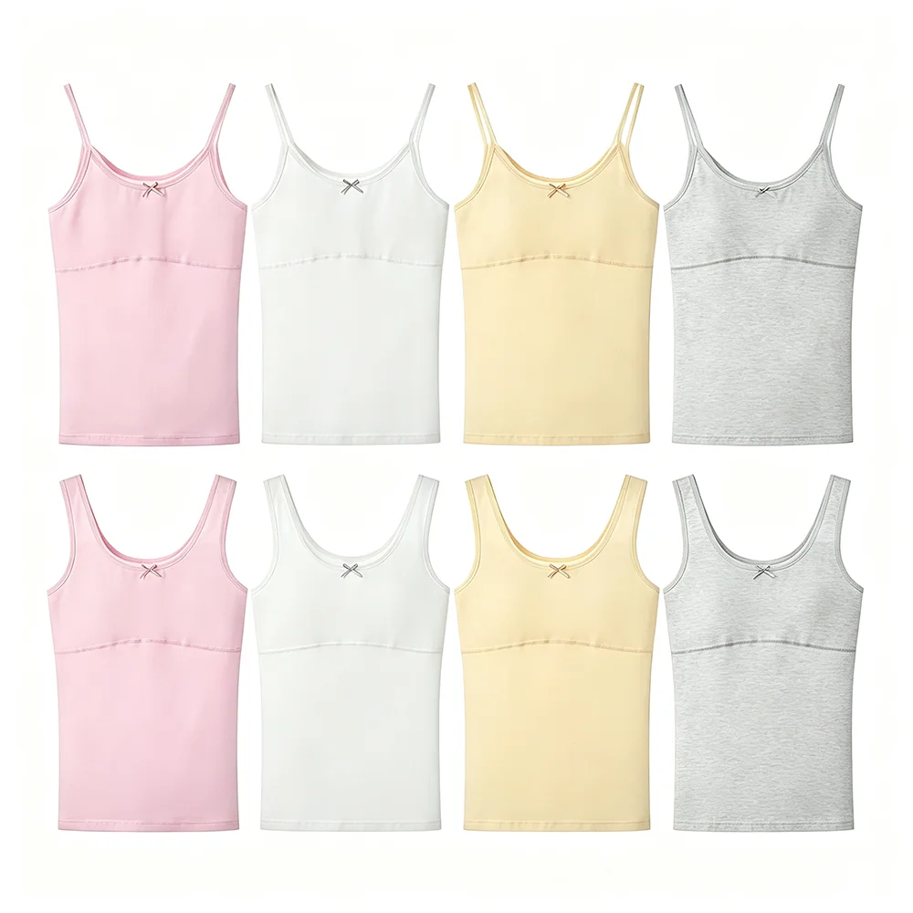 Sports Equipment For Kindergarten - Kids Cotton Undershirts Training Bras Teen