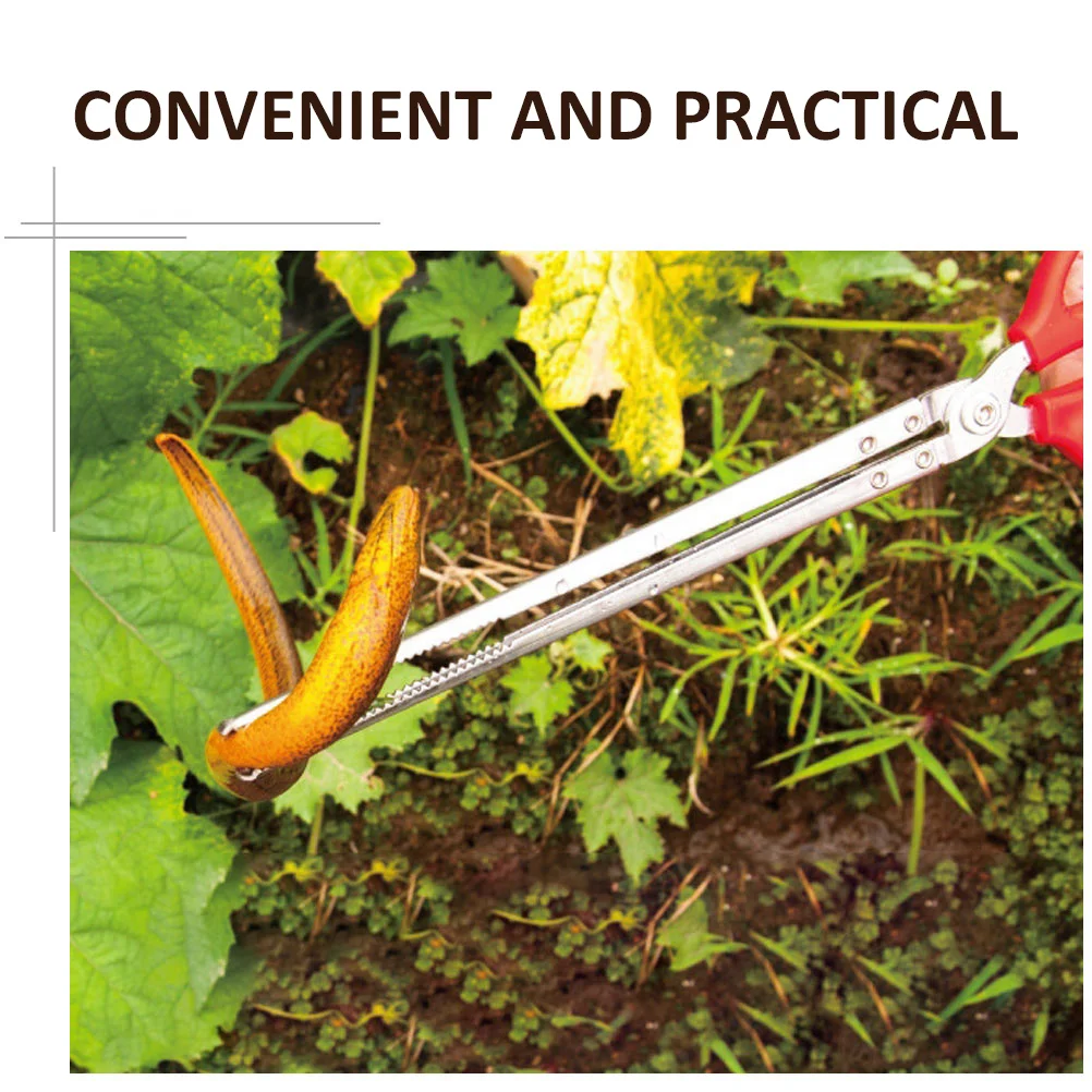 

1pc Multipurpose Clamp Serrated Design Stainless Steel Anti-Slip Trash Picker For Camping Bbq Fishing Garbage Clamping Tool