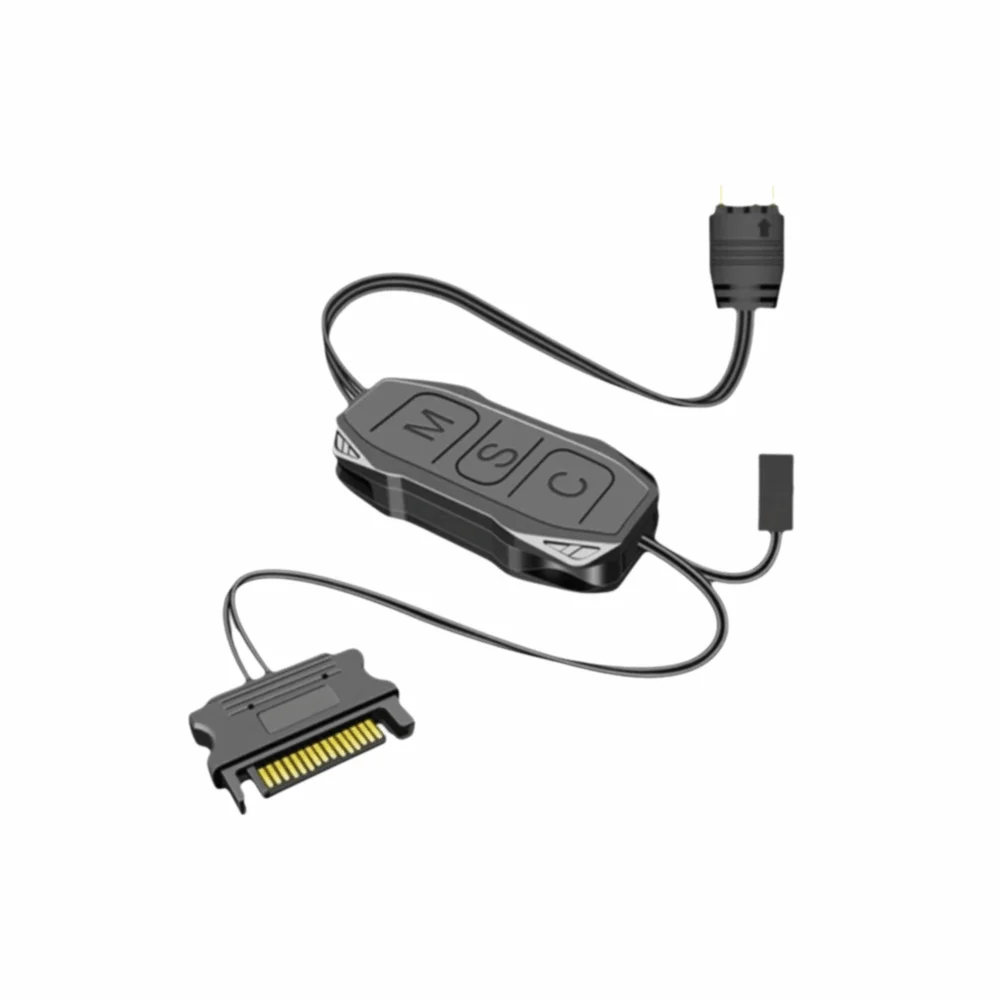 5V 3Pin ARGB Controller 3-Pin Connector SATA Power Lighting Controller Hub Power Supply Adapter Mini Control Hub RGB Hub