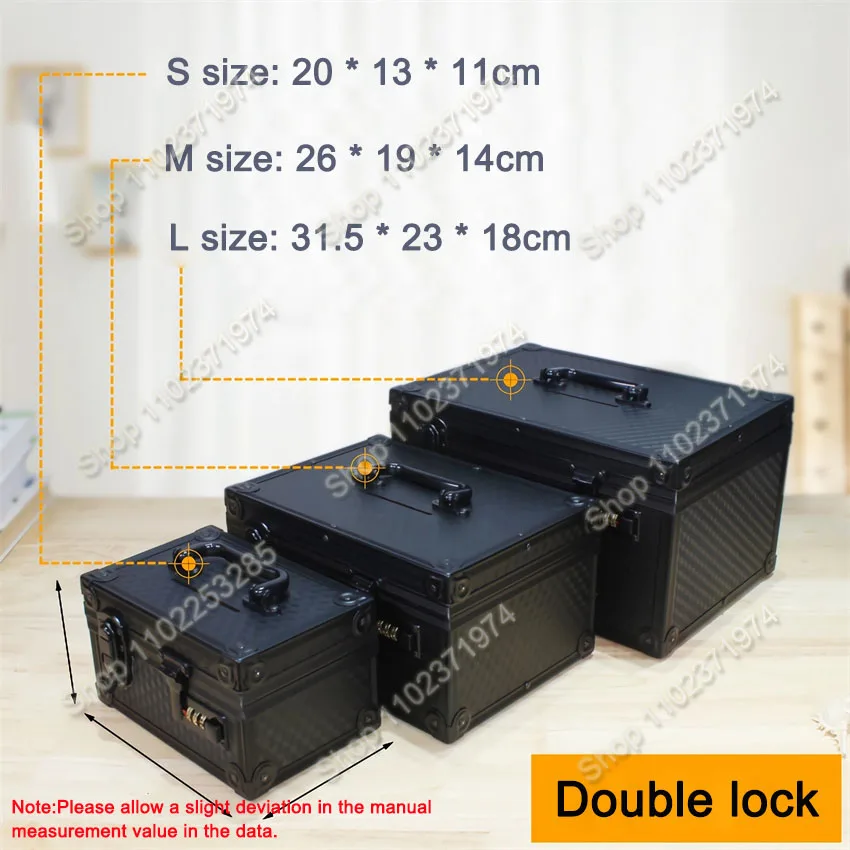 Home Money Safe Multifunctional Aluminum Password Money Box for Children and Adults Hidden Storage Secret With double lock