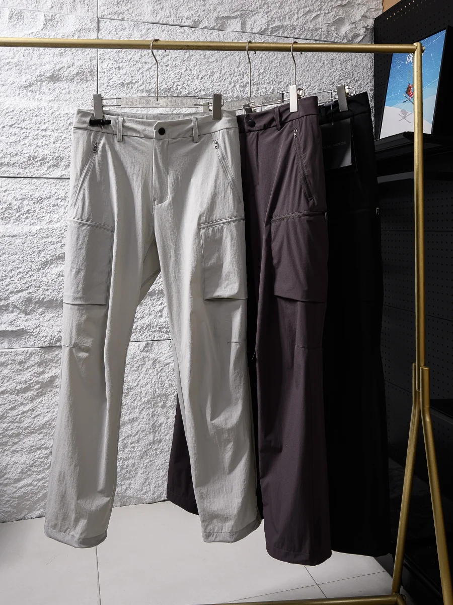 

Мужские уличные брюки с прямыми штанинами из быстросохнущей ткани, мягкие, длинные, дышащие, водонепроницаемые, серия Floing, 3D-крой, весна-лето