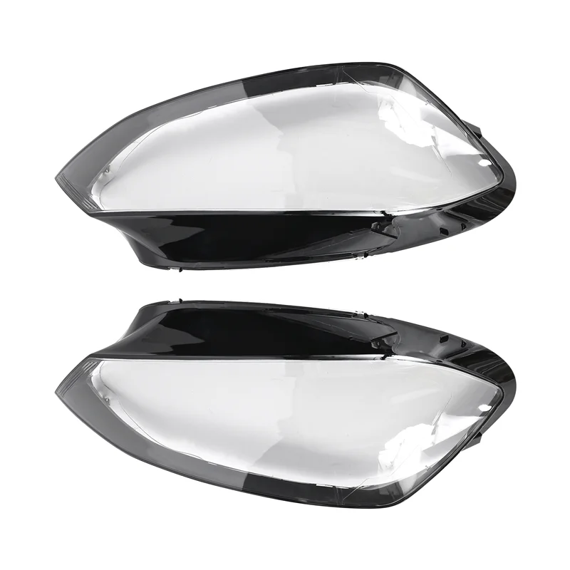

2Pcs Car Clear Headlight Lens Cover Replacement Headlight Cover For Golf 7 Mk7 2014 2015 2016 2017