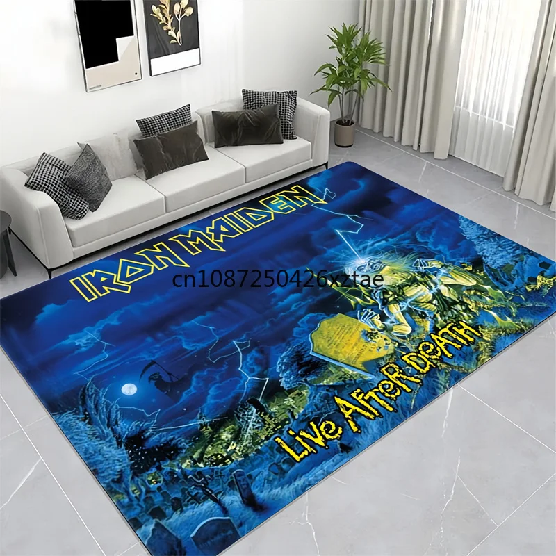 Band I-Iron M-Maiden Carpet  Kitchen Mat Fashion Yoga Mat Living Room Bedroom Decorat Non-slip Mat Birthday Gift Alfombra