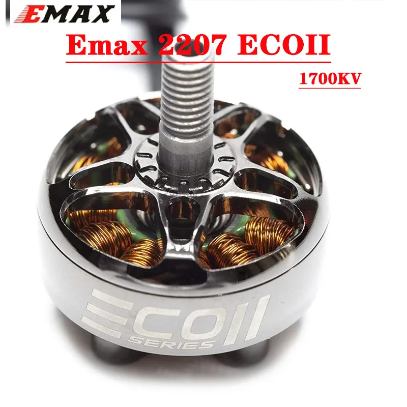 EMAX ECO II Series ECOII 2207 Motor 6S 1700KV 1900KV محرك بدون فرشاة لطائرة سباق RC FPV بدون طيار 4k لعبة كوادكوبتر