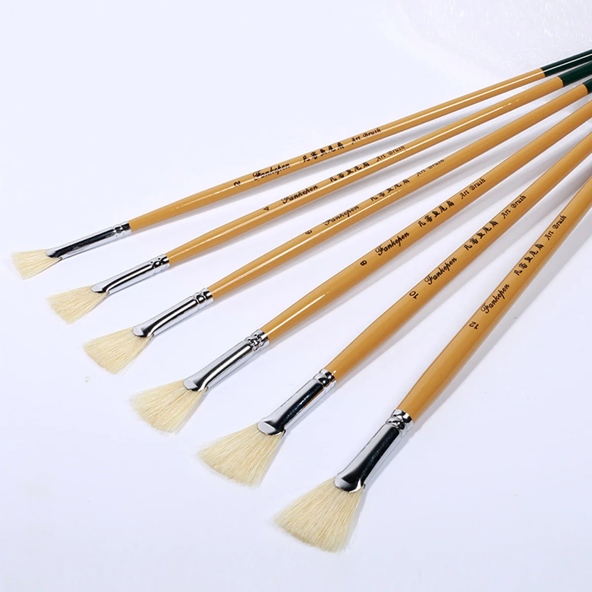 

6 PCS Face Paint Brushes Weasel Hair Fan Oil Artist Artists Professional Supplies Watercolor Child