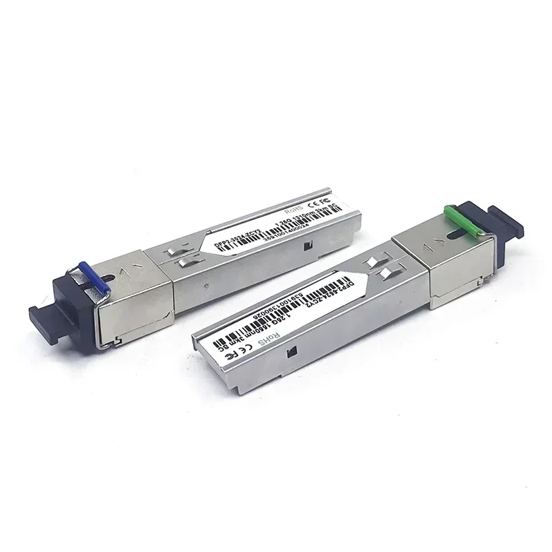 2PCS 1 pair  1.25G 3km SFP Optic Transceiver  1550/1310nm SC single fiber Module For OLT/ Switch